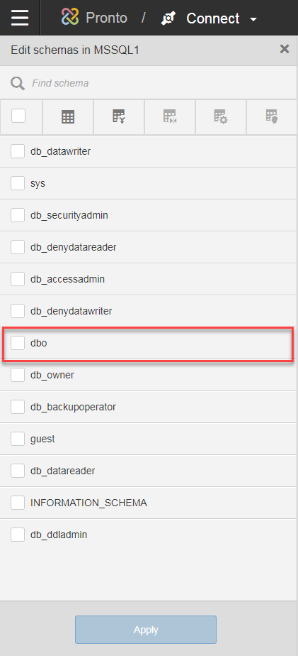 Edit schemas in MSSQL1