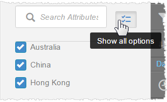 show all options