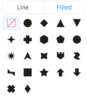 filled shapes