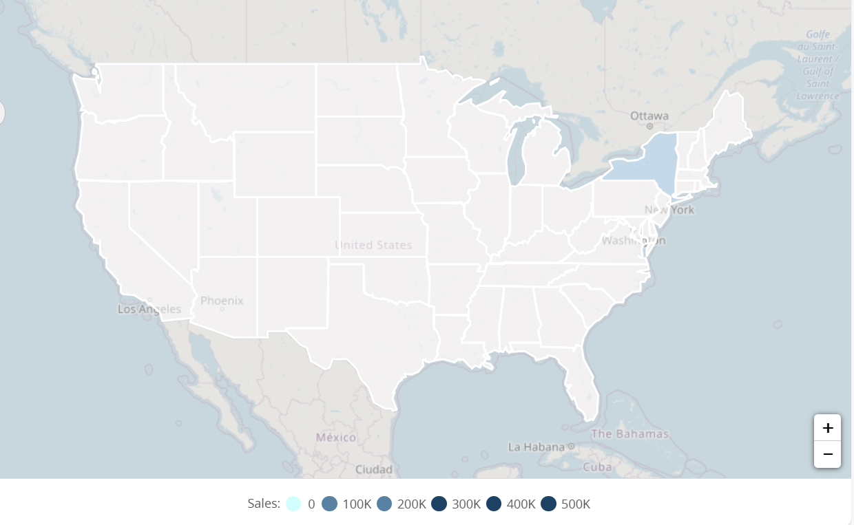 sales the map