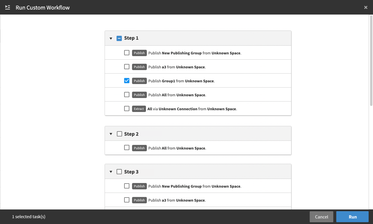 Run Custom Workflow