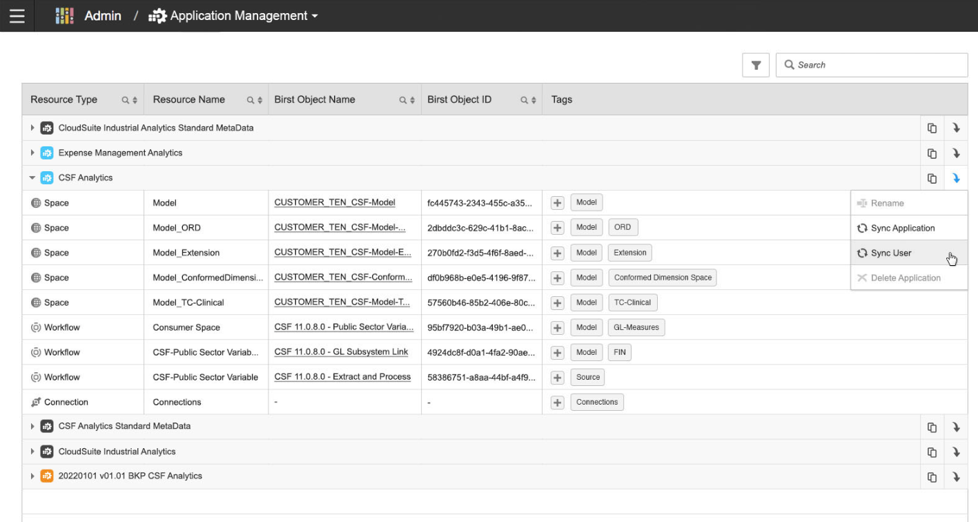 Application Sync