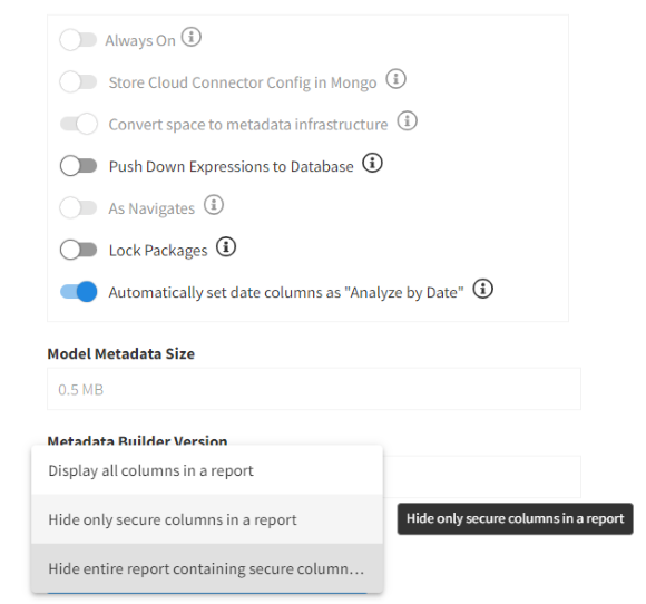 Column Level Security field