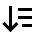 Sort in descending order icon