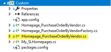 Homepage Puschase Order by Vendor