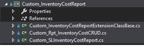 Custom Inventory Cost Report