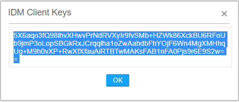 IDM client key