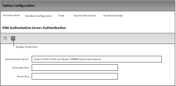 Display Credentials