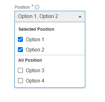 Image of a dropdown with selected items