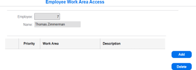 employee work area access