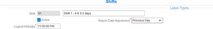 shifts