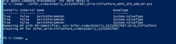 ION API metadata re-indexing required PowerShell