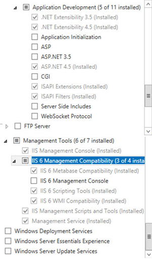 Add Role Services to Web Server IIS