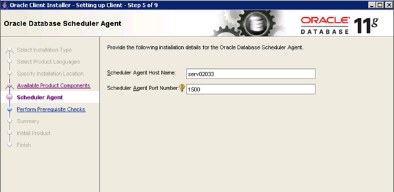 Oracle Database Scheduler Agent