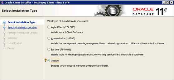 Select Installation Type