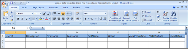 Excel input for SAP and Oracle