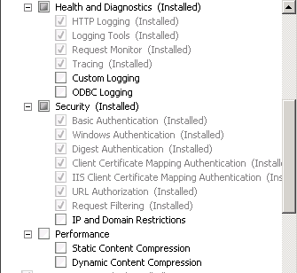 Add role services to Web Server IIS