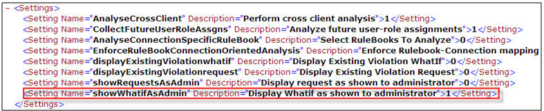 Setting Name in WhatIfSettings.xml
