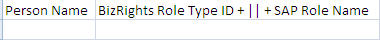 SAP Person_Role
