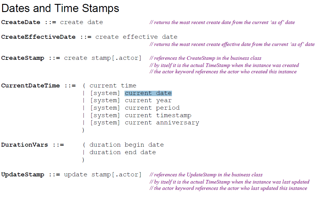 Current Date Variable