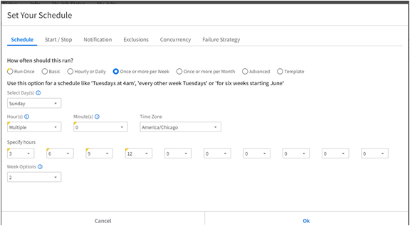 Complex schedule type example