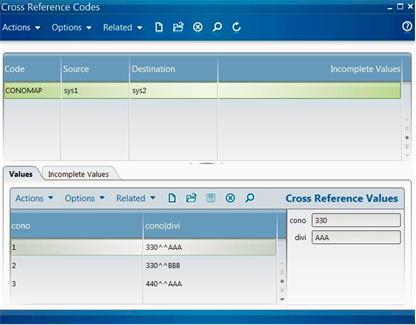 Adding cross reference attribute values