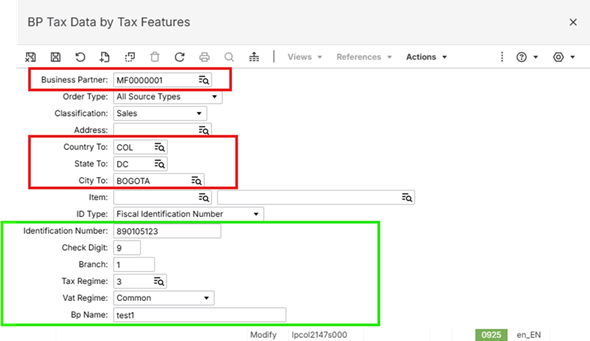 BP Tax Data by Tax Features