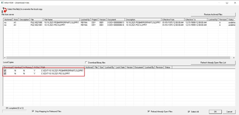 Infor PLM Download Files