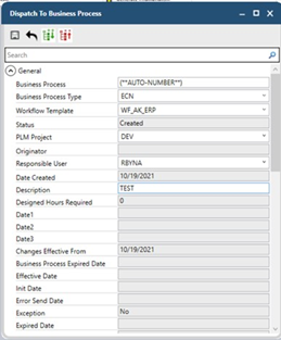 Dispatch to Business Process