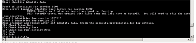Fix message after an Identity that was not attached to an Actor record has been corrected (ssoconfig)