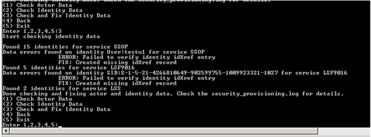 Message that an invalid IDX reference is fixed