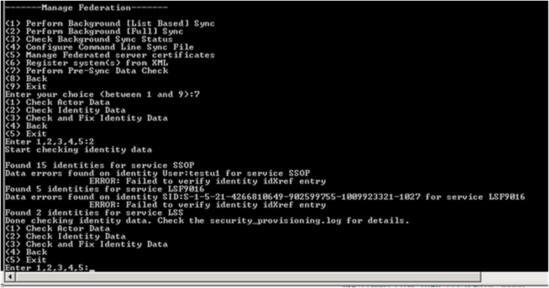 Message that displays on screenw hen an invalid IDX reference exists