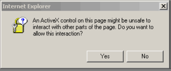 LDS_activeX warning message