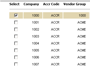 Example: Checkbox in data query output