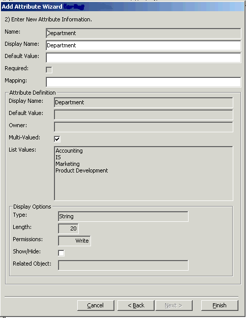 Form clip: Linking an attribute to a resource