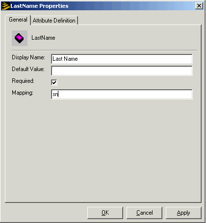 Form clip: Changing Last Name attribute type