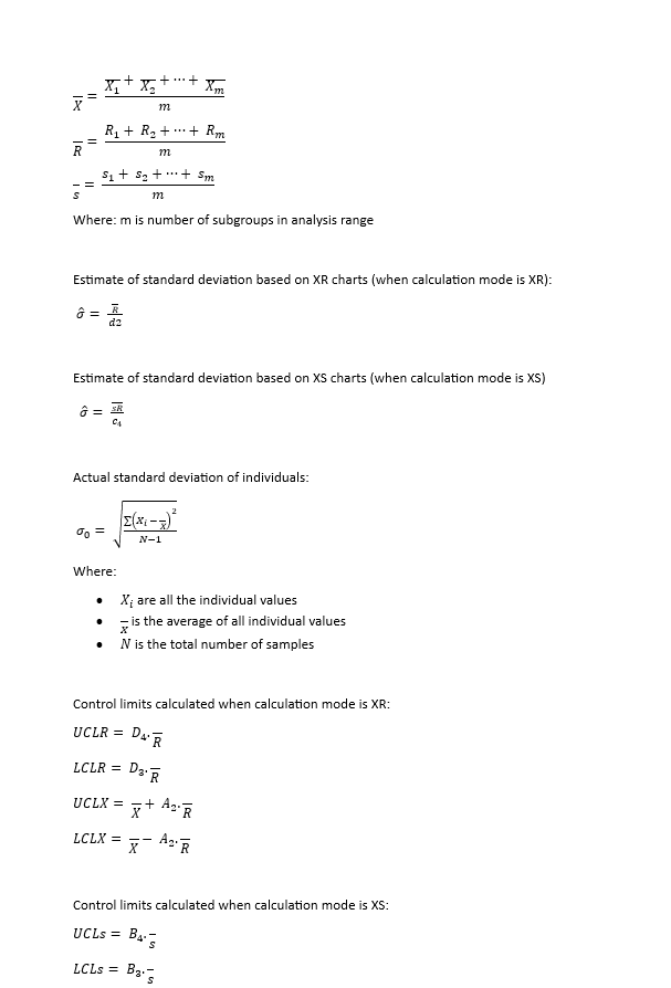 For the series of subgroups in the analysis range
