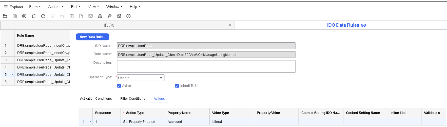 Scenario Example 8 - IDO Data Rules form - Actions tab.png