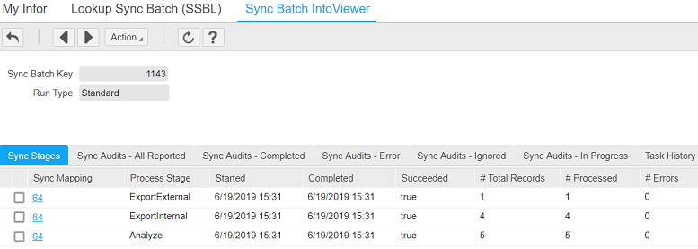 Sync Batch InfoViewer