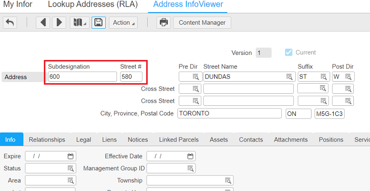 Canadian address format
