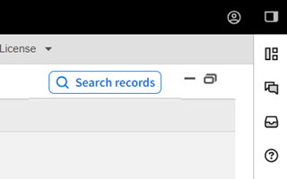 Search Records button