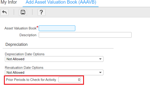 Prior Periods to Check for Activity