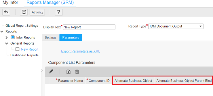 Detail page properties as parameters