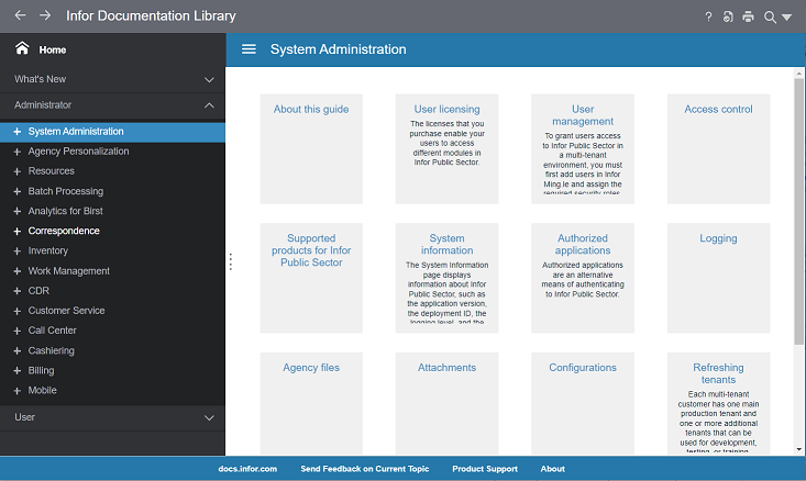 Documentation library