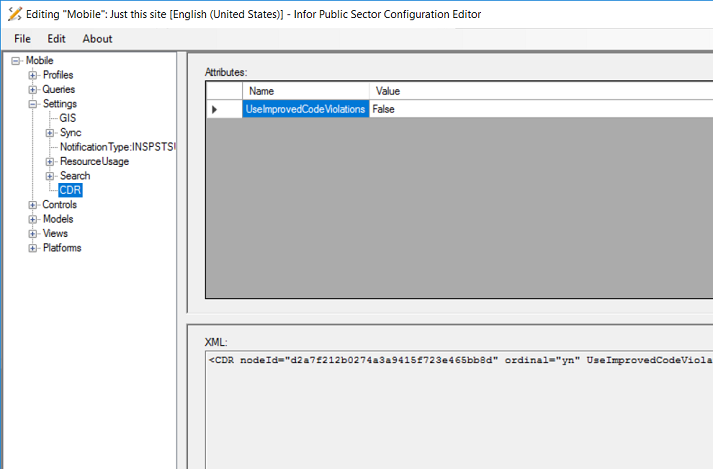 New CDR node in Mobile config