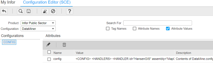 DataMiner configuration