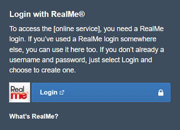 Single sign on with RealMe