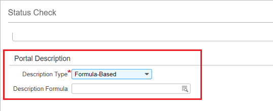 Formula for status check description