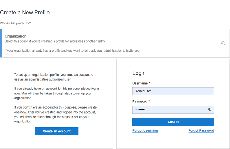 Log in or create an account