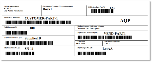 VDA-KLT Master Label